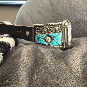 APPLE WATCHBAND/Vintage Native American SS/CZ